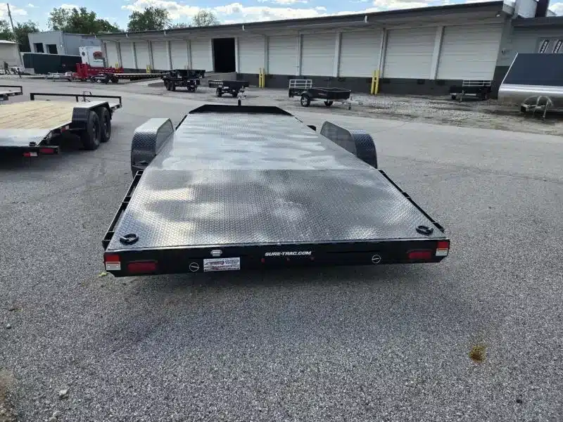 2026 Sure-Trac 7 x 20 (16+4) Steel Deck Car Hauler Trailer 10K